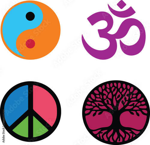 Symbols of spirituality and peace