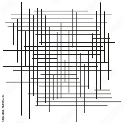 Abstract grid pattern. Geometric lines texture. Modern minimalist Vector. Simple linear mesh. Manual vector only. No autotrace used.