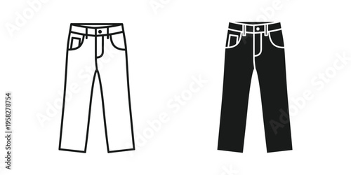 Pants Icon Apparel Vector Commercial