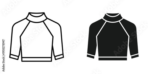 Turtleneck Sweater Icon Apparel Design