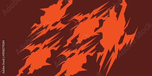 dynamic fire text illustration in vector format. Bold, flaming typography exudes intensity and energy.