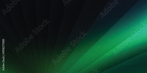 Glowing green grainy texture background blurred light gradient black green dark banner pastel noise texture