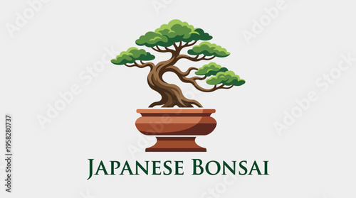 A beautifully rendered Japanese bonsai tree in a traditional pot, capturing the essence of tranquility and patience associated with meticulous bonsai cultivation practices.