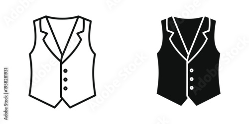 Vest Icon Formal Wear Business Attire