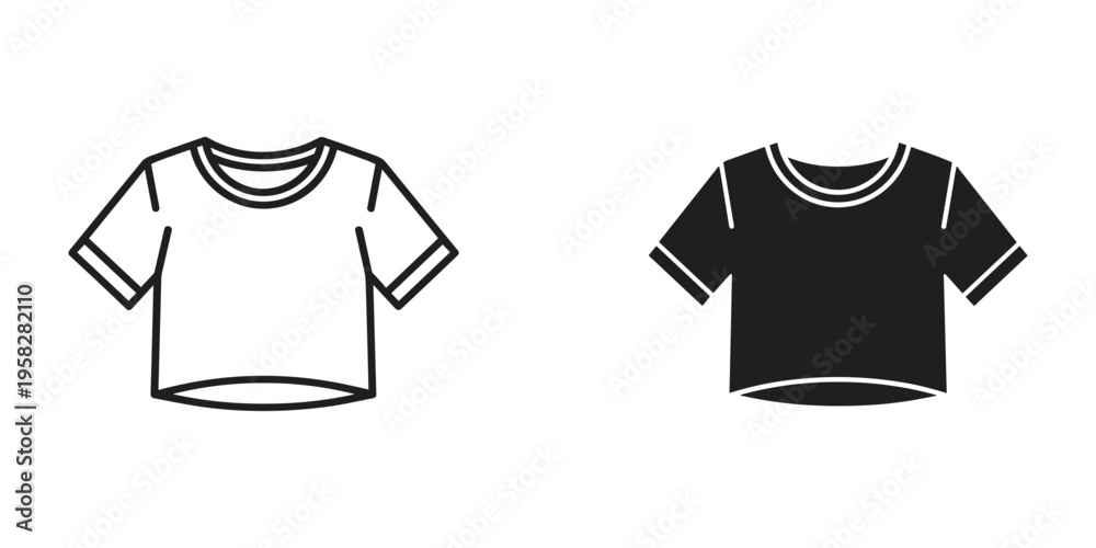 Naklejka premium TShirt Icon Vector Apparel Symbol