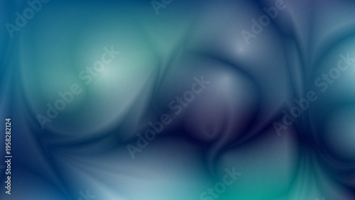 Pastel blue abstract liquid neon gradient background with smooth color transitions and ambient occlusion effect. Futuristic dark space modern template for design concepts. Vector illustration.