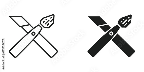 Creative Tools Crossed Vector Art