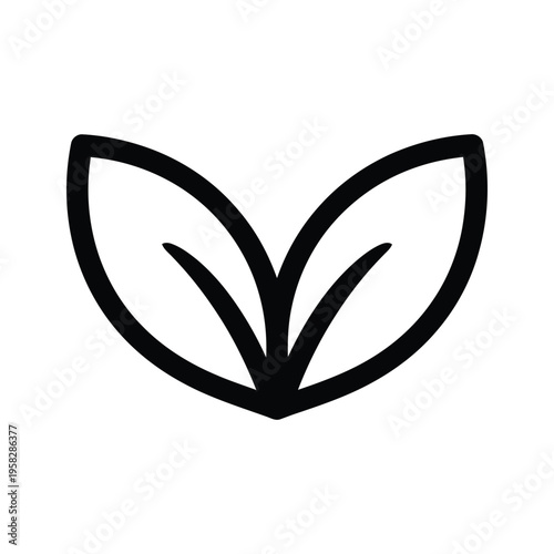 Leaf Icon Growth Symbol Commercial