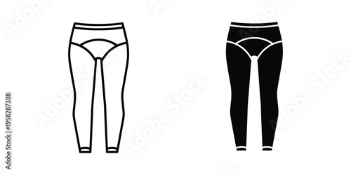 Leggings Icon Vector Apparel Design