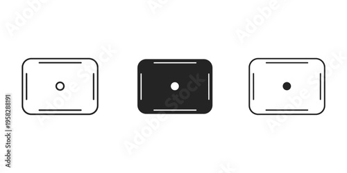 Three smartphone battery icons vector illustration