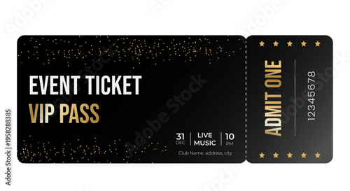 VIP Ticket Template