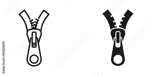Zipper Fastener Symbol Connection