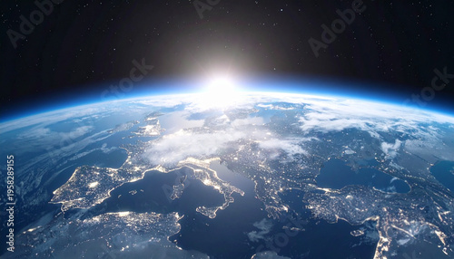Obraz na płótnie 宇宙 地球 earth Generative AI 