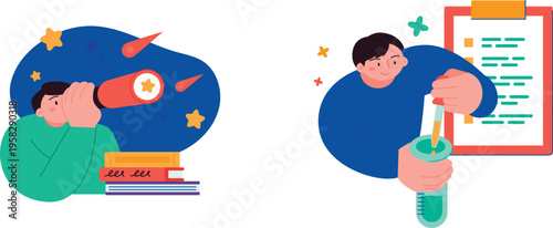 Contrast between confusion and concentration in learning environments