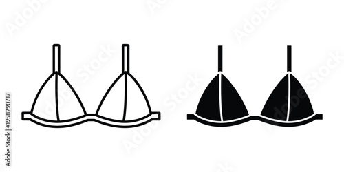 Bra Icon Set Vector Graphics Commercial