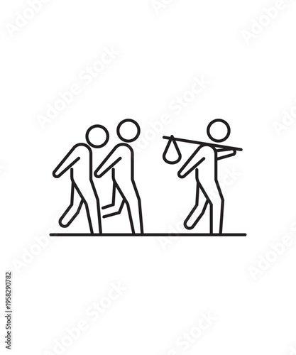 war people icon, vector best line icon.