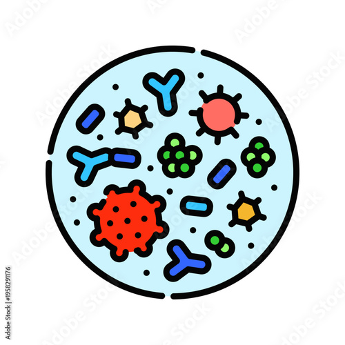 Pathogens Icon Professional UI Symbol for Infectious Disease Agents