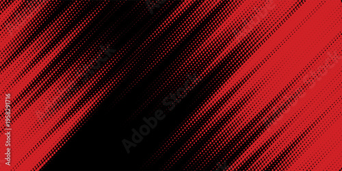Halftone dots red and blue color pattern gradient grunge texture background. Dot pop art comic sport style vector illustration. modern background