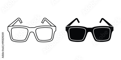 Eyewear Styles Comparison Iconography Commercial