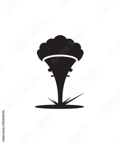 bomb explosion icon, vector best flat icon.