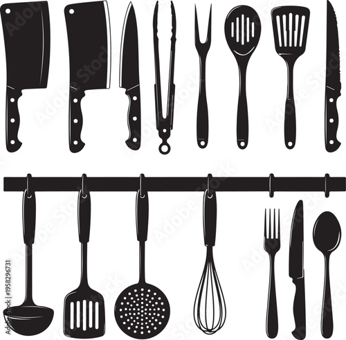 Küchenhelfer Silhouetten