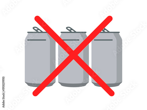 beer cans crossed out, symbol indicating restriction
