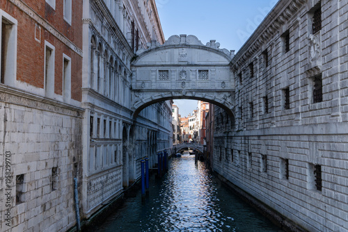 Ponte dei Sospiri, Bridge of Sighs on Rio del Palazzo, Venice, Italy