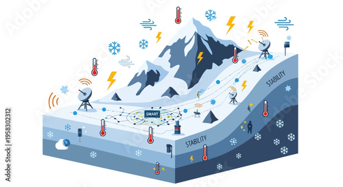 Avalanche Safety and Snow Science Cross Section.