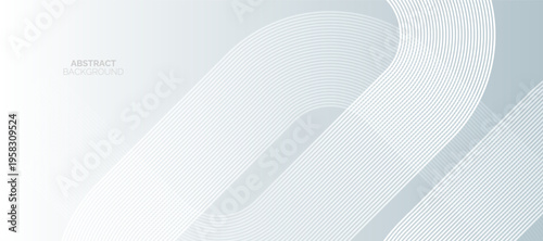 Abstract white geometric lines on grey background. Shiny lines pattern. Modern elegant graphic design. Suit for banner, cover, poster, brochure, booklet, flyer, card, website
