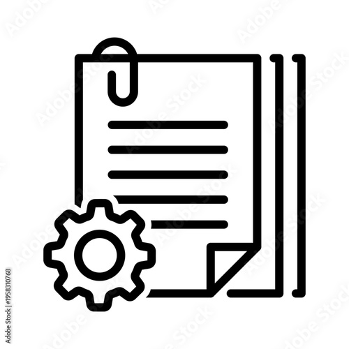 Document vector icon. technical documentation illustration sign. manual symbol.
