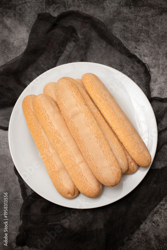 Ladyfingers cookies for tiramisu cake or desserts
