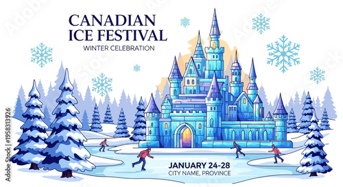 Canadian Ice Festival Winter Celebration - Ice Castle and Skating