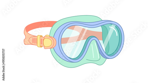 Colorful Diving Mask for Underwater Exploration.