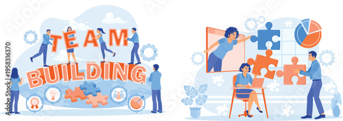 Illustrating the concepts and activities involved in team building