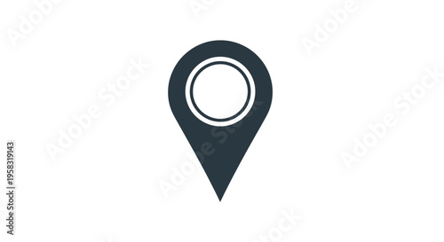Location Pin Icon - Navigation and GPS Symbol