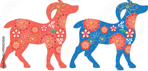 羊年,ひつじ,2027,年賀状,お正月、テンプレート,年賀はがき,はがき、干支、和風、和柄、年賀はがき、年賀,新年,謹賀新年,１月,お正月,正月,2027年,はがき,元旦,ベクター,手書き,イラスト,筆文字,日本