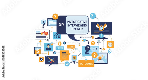 Investigative Interviewing Trainer XR Technology Concept.