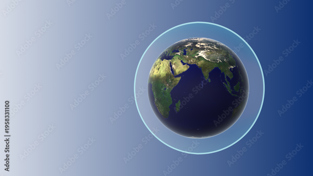 Fototapeta premium Earth atmosphere with ozone layer