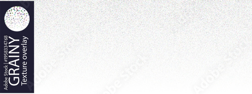 Seamless grainy noise for granular structure filter, airbrush gradient bg. Dotted vignette texture with small soft particles. TV animation light overlay of color gritty circle. Gray brush kraft effect