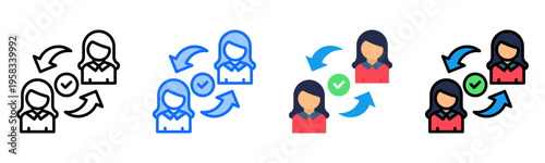 Follow Up Icon Collection Set Multiple Style