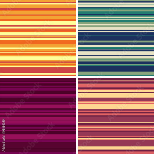 Colorful striped background optimized for fabric surfaces, wrapping paper, poster design, clean geometry, print friendly composition.