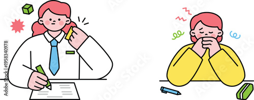 Contrasting classroom experiences between a focused teacher and a stressed student