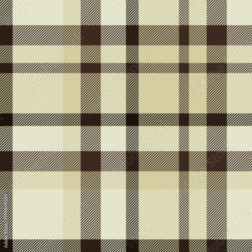Lined check texture textile, cute vector plaid fabric. Sparse seamless tartan pattern background in light and dark colors.