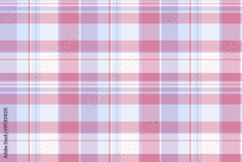 Apartment vector seamless plaid, brazil pattern check textile. Painting texture fabric tartan background in light and pink colors.