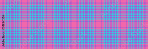Halftone tartan plaid pattern, turkish vector fabric textile. Aesthetic background check texture seamless in violet and cyan colors.