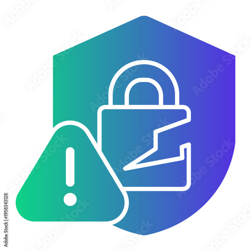 cyber security Gradient icon