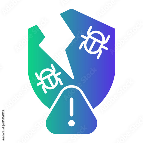 cyber security Gradient icon