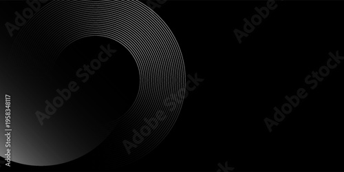 Premium Industrial Black and Silver Line Graphic