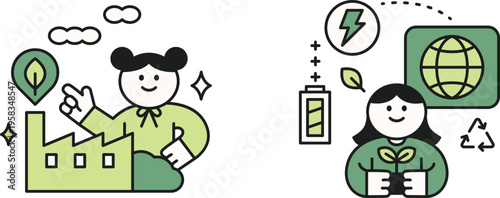 Illustrating sustainable energy and environmental stewardship through community effort