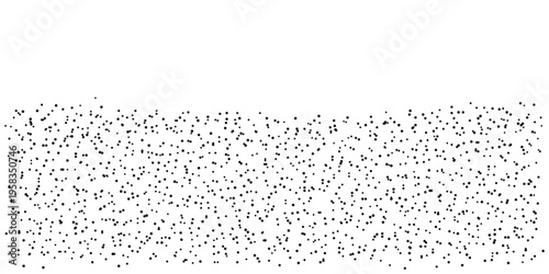 High density points scattered across a plain white surface. Random and uniform distribution